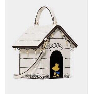 Kate Spade X Peanuts Snoopy 3D Dog House Crossbody Novelty Purse NWT Woodstock